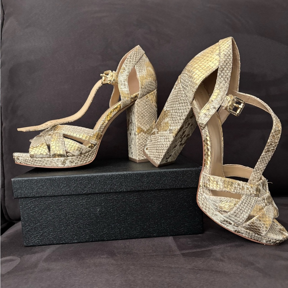 Michael Kors Snakeskin Platform Sandals